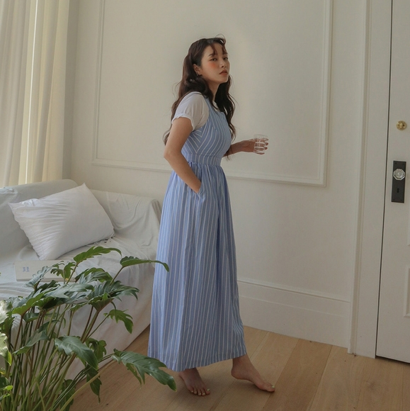 X-Back Striped Dress - Picture 2 of 5